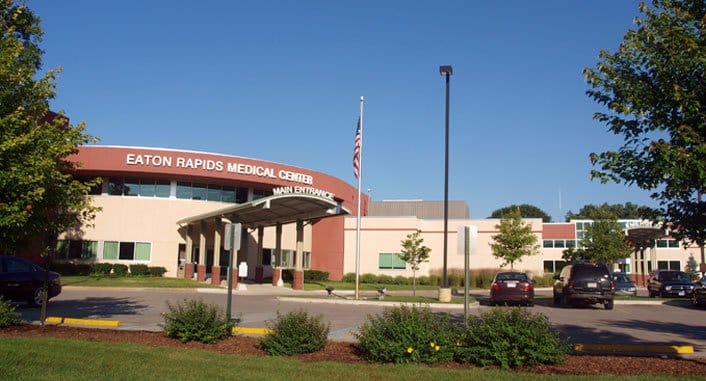 Front exterior of hospital