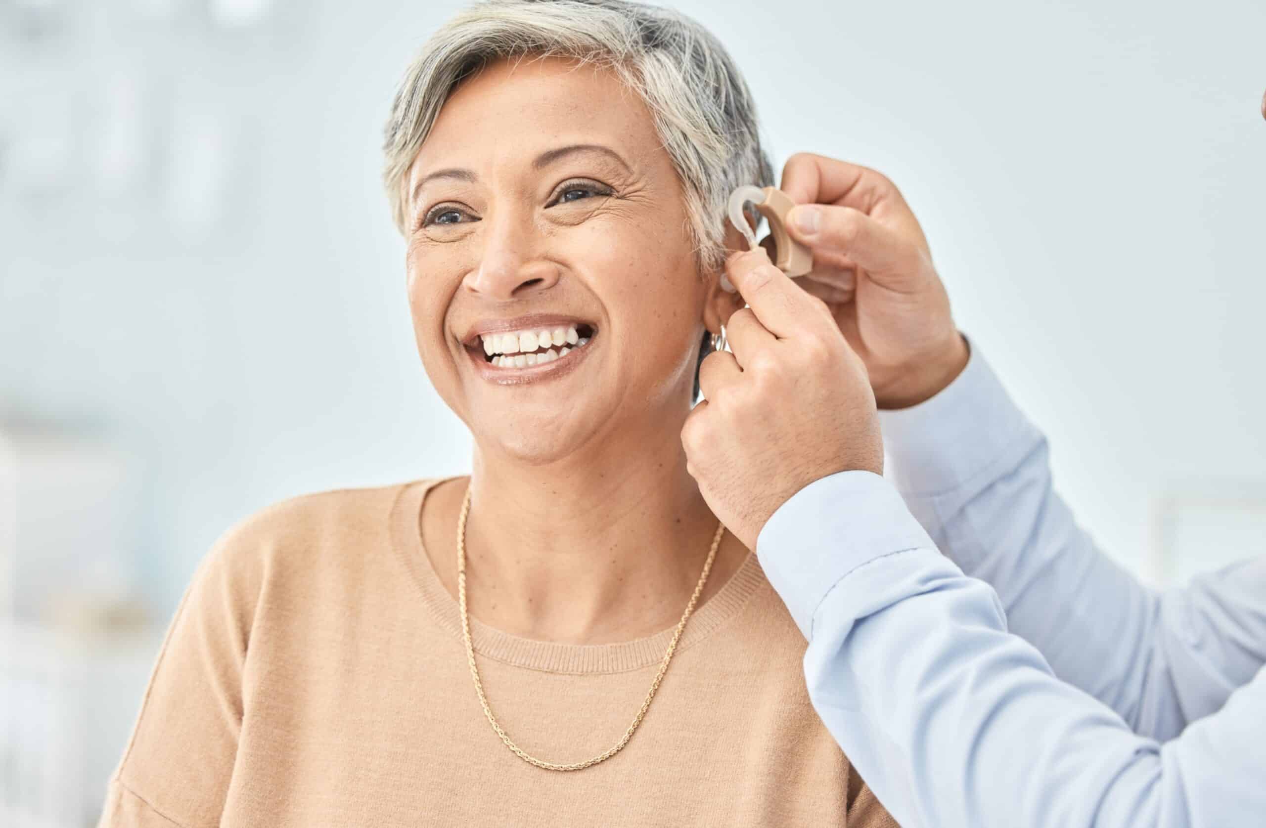Audiologist with patient at Eaton Rapids Medical Center