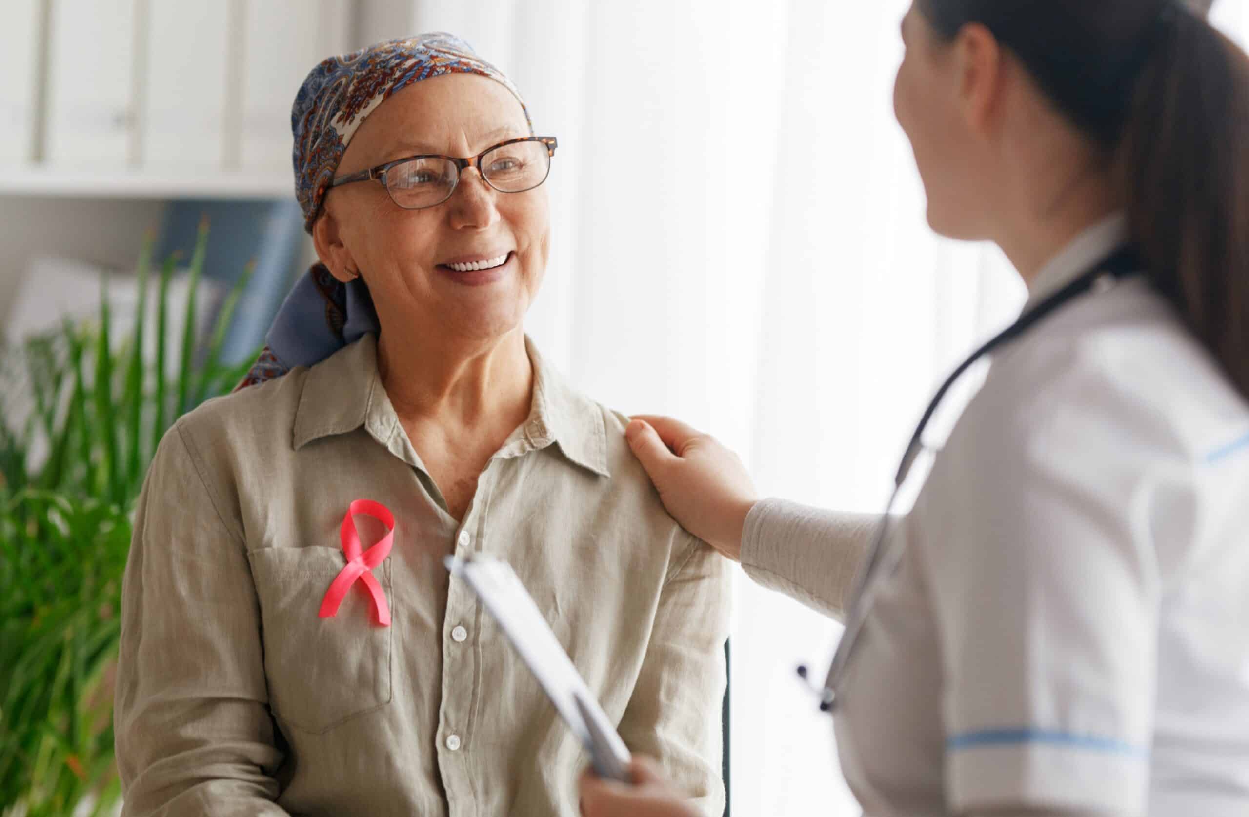 A patient receives care at the Oncology and Hematology Clinic at Eaton Rapids Medical Center